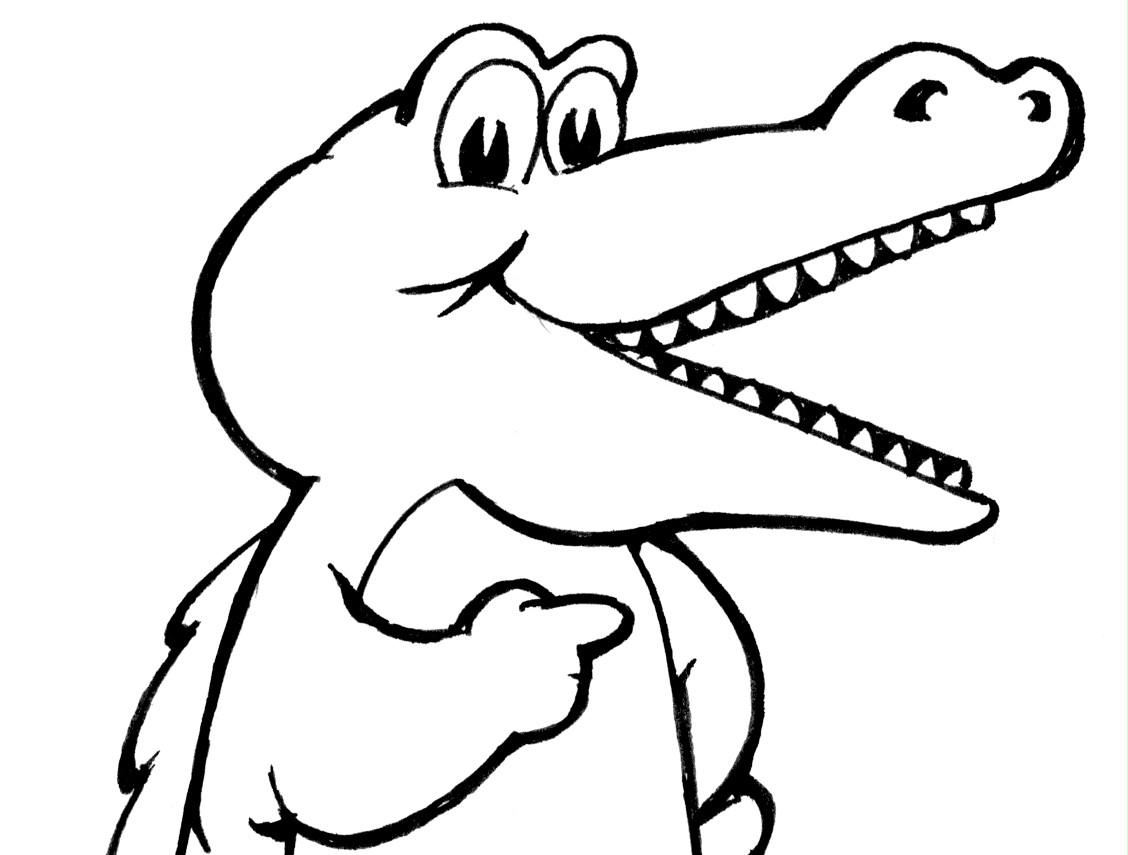 baby alligator coloring pages - photo #30